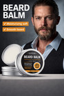 Beard Kit Grooming Set Oil Balm Comb Brush Men Care Gift Bag Premium