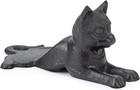 Cast Iron Door Stop Old Vintage Antique Cat Design Decorative Stopper Wedge New