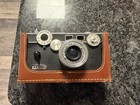 Argus C3 Black Vintage Rangefinder Camera With Leather Case  untested 
