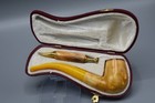 Lee Van Cleef Pipe  Block Meerschaum-new-hand Carved W Case-tamper stand 1095