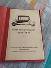 Messerschmitt Kr200  Kr201 Spare Parts Illustrated Catalogue Price List 1960 Vgc