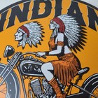 Vintage Indian Motorcycle Sign - Porcelain Gas Station Sign