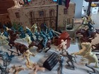 Vintage Marx Davy Crockett Alamo 1950s Playset Figures And Accessories