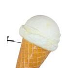 Wall Mounted French Vanilla Ice Cream Waffle Cone For Advertising Sign