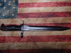 Authentic Ww2 American M1 Garand Bayonet 10  W  Scabbard U f h U o s 1942 Sun