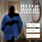 Luxury Bath Sheet Towels Extra Large 35x70 2 Pack Blue Highly Absorbent 650 Gsm
