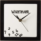 Enesco Whatever  Scrambled Numbers Always Late 7 5 X 7 5 Inch Square Hanging Wal