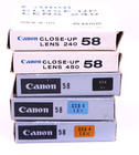 5 Genuine Canon 58mm Filter Lot Close Up Lens nd cca4 ccb4 For Fl 55 1 2 85 1 8