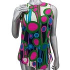 Mod Pop Art Psychedelic Vintage 1960 s 1970 s Set Hawaiian Tank Top   Maxi Skirt