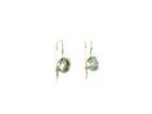19thc Antique 1  ct Emeralds 10kt Gold Earrings  Ancient Sumer Israel Immortality