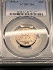1875-s Seated Liberty  20c  Twenty Cent Piece - Pcgs G06 Tough Coin     1396