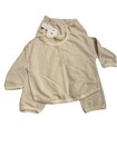Unisex Kids Toddler Beige Ivory Two Piece Set Outfit Long Sleeve Size 4t   5t