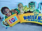 Vintage 1991 Pepsi Doritos 90   s Universal Monster Match 8ft Store Display Htf 