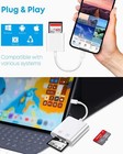 Usb C Sd Micro Sd Card Reader 2-in-1 High Speed Otg Adapter