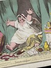 James Gillray Antique Etching Engraving Hand Colored 1801 Dido In Despair