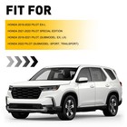 Front Upper Bumper Trims Left Right Black For 2019-2022 Honda Pilot Textured Set
