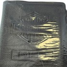 Harley-davidson Manual Holder Black Embossed Leather Case Sealed Official Oem