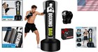 Freestanding Punching Bag With Boxing Gloves Heavy Boxing Bag For Adults  70  