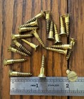 7 X 3 4    Wood Screws Antique Slotted Flat Head Brass Usa Made 20 Pk Free Ship