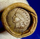 Unsearched Old Estate Wheat Cent Roll Indian Head Vintage Penny Silver Dime  k6