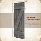 Window Shutter Set Of 2 W  Antiqued Surface Reclaimed Paulownia Wood Wall Decor