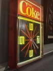 1984 Enjoy Coke Light Up Electric Clock Ridan Displays Ny Usa  Coca-cola Vintage