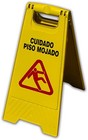Caution Wet Floor Sign - Bi-lingual - Wholesale 10 Pack 