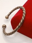 Genuine Ancient Viking Bracelet Silver Twisted Artifact Authentic With Balls