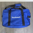Southwest Airlines Duffel Bag Tote Travel Blue Canvas Bag Large 23  X 15  X 8 