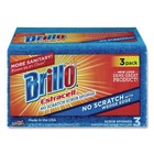 Brillo 21034 Estracell 4 5  X 2 75  No-scratch Kitchen Sponges - Blue  8 ct  New