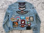 Harley-davidson Vintage 2003 100th Anniversary Denim Jacket Size L  fits Like M 