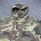Vintage Usgi Parka Jacket Mens Large Woodland Camo Anorak Hooded Pullover 80s