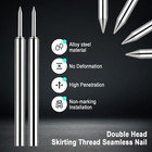 250 Pcs Double-head Skirting Thread Seamless Nail  Double-headed Silver
