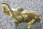 Ceramic Elephant Figurine Animal Statue Vintage Sculpture 9  X 6 
