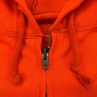 Vintage 80s Full Zip Hoodie Mens Xxl Orange Workwear Grunge Holes Distressed