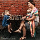 Adjustable Baby Ring Sling Carrier For Infants 8-35 Lbs - Summer Rainbow Wrap