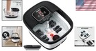 Portable Collapsible Foot Spa With Shiatsu Massage   Adjustable Timer - Black