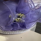 Especially Yours Church   Derby Hat One Size Lavender  Purple Bow Feather - New