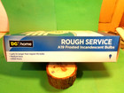 Rough Service A19 Frosted Incandescent Bulbs  120v 130v  54w 60w  8 Count  new 