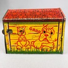 Pooch The Pop Out Pup Tin Litho Doghouse Only By Tot Tested Toys Vtg 1940s Works