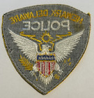 Old Newark Delaware Police Cloth Patch Uniform Take Off