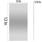 2 Pcs 6 X 12 Aluminum Sheet Metal  1 4 Inch Thick Heavy Duty Aluminum Sheets    