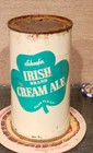 1950s White Schaefer Irishbrand Cream Ale Flat Top Beer Can Albany Ny Open Empty