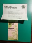 Surf Hotel Wildwood New Jersey Nj 1951 1950s Vintage Ephemera Lot Brochure