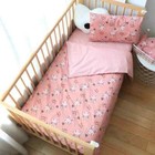 3pcs Baby Pattern Kid Bed Linen Boy Pure Cotton Crib Bedding Duvet Cover Sheet