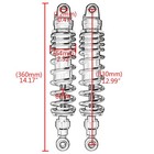330mm 13  Rear Air Shocks Damper Absorbers Suspension  For Honda Suzuki