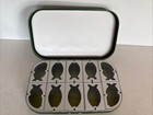 Orvis Aluminum Fly Fishing Box 10 Spring Door Windows New