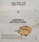 John Deere Assembly Instructions 850 950 1050 Tractors Rw19293 Vintage 