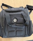 6 Pack Fitness Meal Prep Management Bag Black Insulated Lunch Gym Travel Tote Co