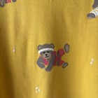 Vtg 90s Spumoni Bears Workout Mock Neck Sweatshirt - Kids Size 6-8   Womens Xs